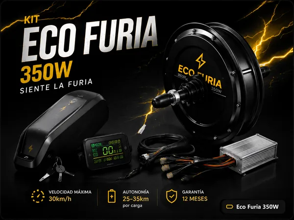 Kit eléctrico Eco Furia 350W para bicicleta – Rudra Lima